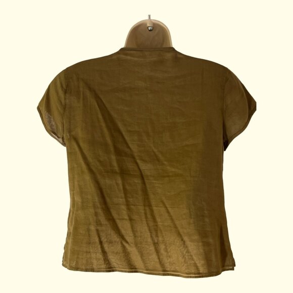 British India Classics Embroidered and Embellished Short Sleeve Top, Small - Picture 3 of 9